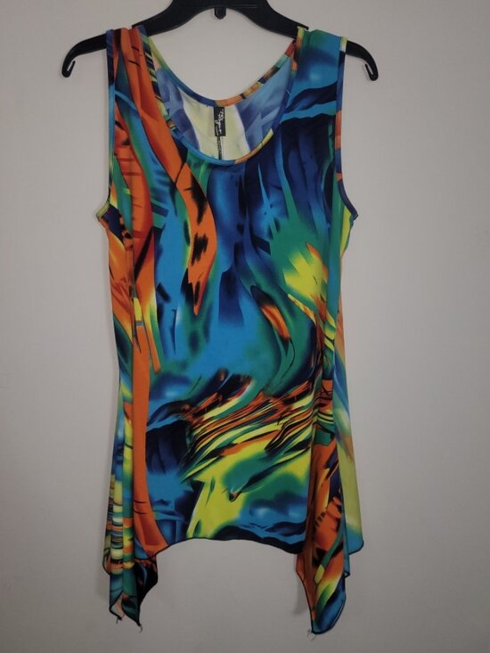 Fashque designs Dresses & Skirts - Fashque Designs Shark bite Abstract Print Dress Large